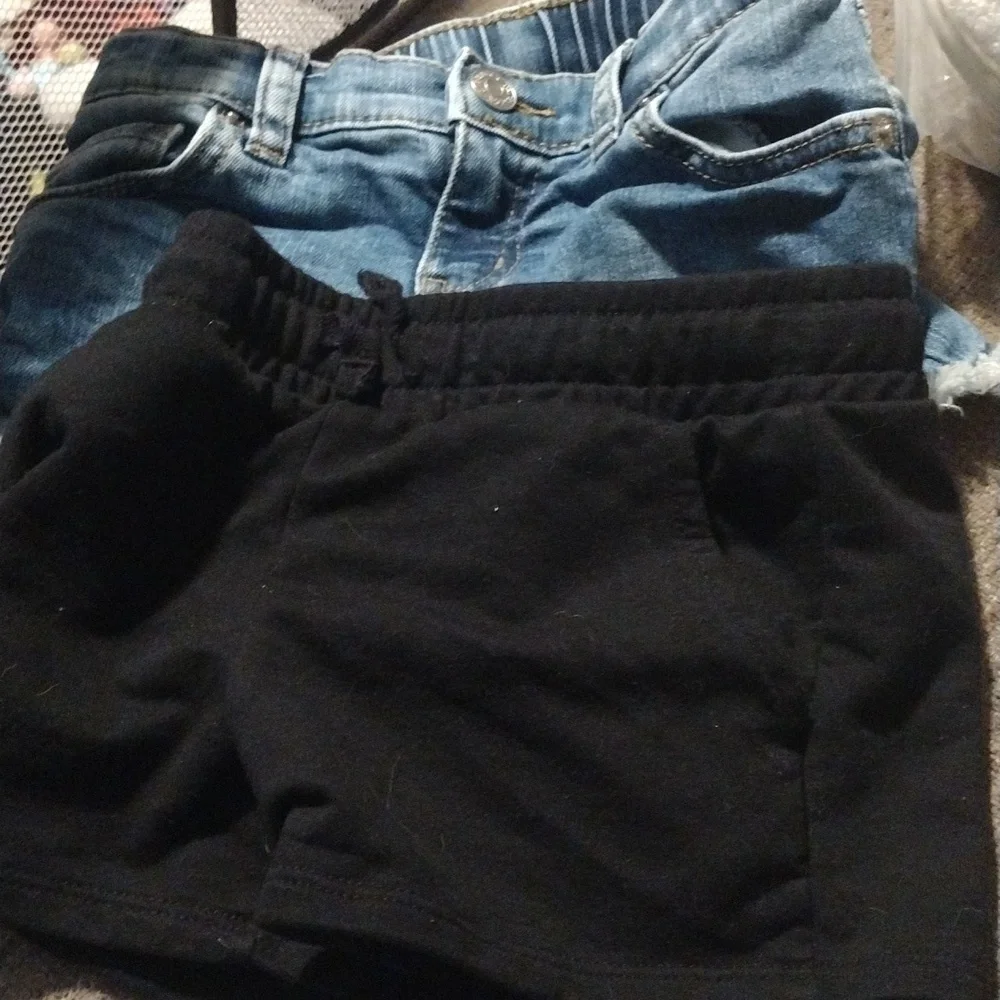 Cat And Jack Stylish Black And Jean Kids Shorts Bundle Size 4t And 4/5